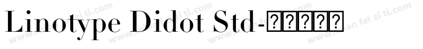 Linotype Didot Std字体转换